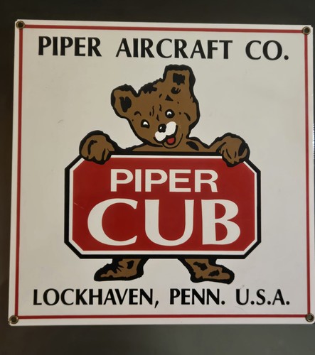 Vintage piper cub bear - cub,