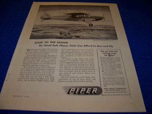 1946 piper cub - 1946:, super