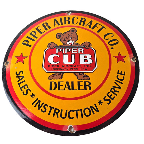 Vintage piper cub aircraft - cub,
