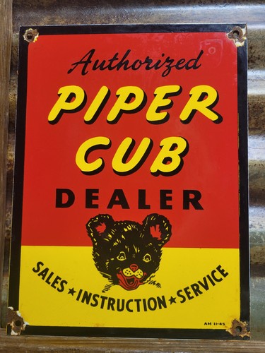 Vintage piper cub porcelain - piper,