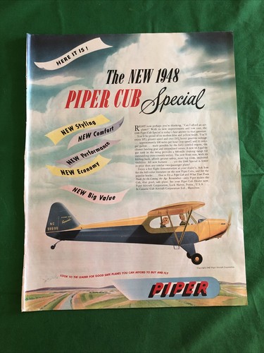 Piper cub 1948 - cub, vintage