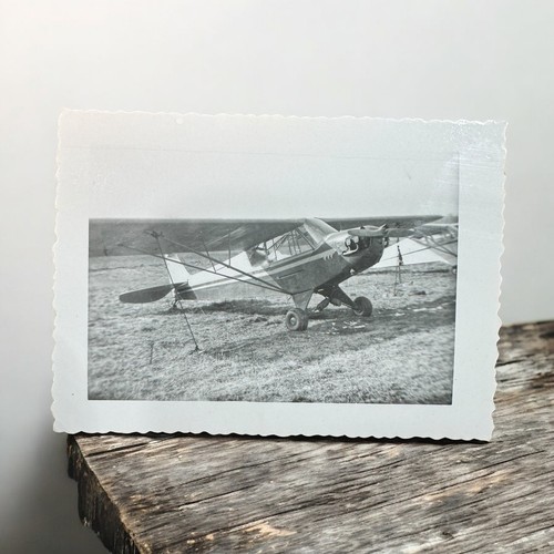 Vintage piper cub airplane - vintage,