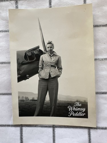 1944 woman pilot with piper - 1944,