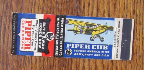 Airlines matchbook cover - matchbook,
