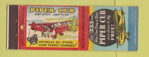 Matchbook cover piper - -,