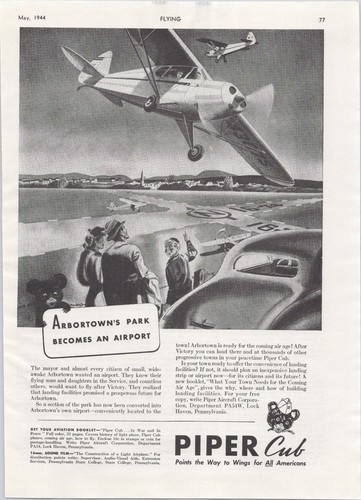 Piper cub 1944 - cub, vintage